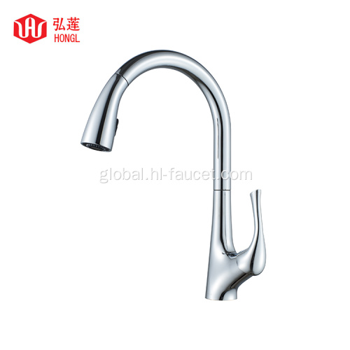 Pull Out Kitchen Taps Brass faucet pull-down kitchen sink faucet Factory